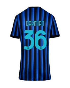 Inter Milan Matteo Darmian #36 Maglia Gara Casa Repliche 2025-26 Donna Maniche Corte